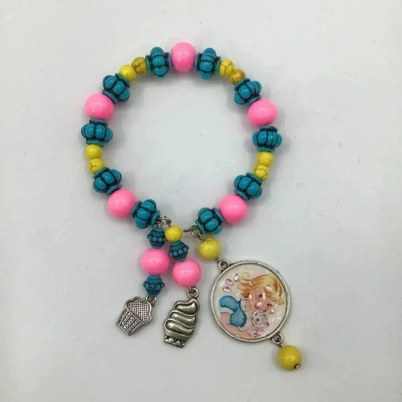 Handmade Charm Wrap Bracelets Kawaii Pop Art Lolita Retro Pastel Goth Kandy ddlg - Picture 6 of 10